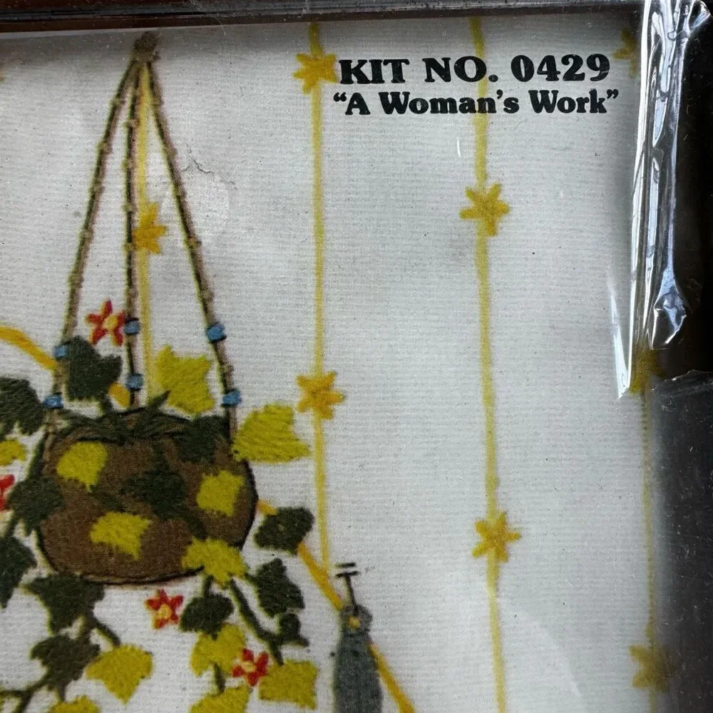 Vintage 70’s Paragon Needlcraft Kit 0429 A Women’s Work New In Box